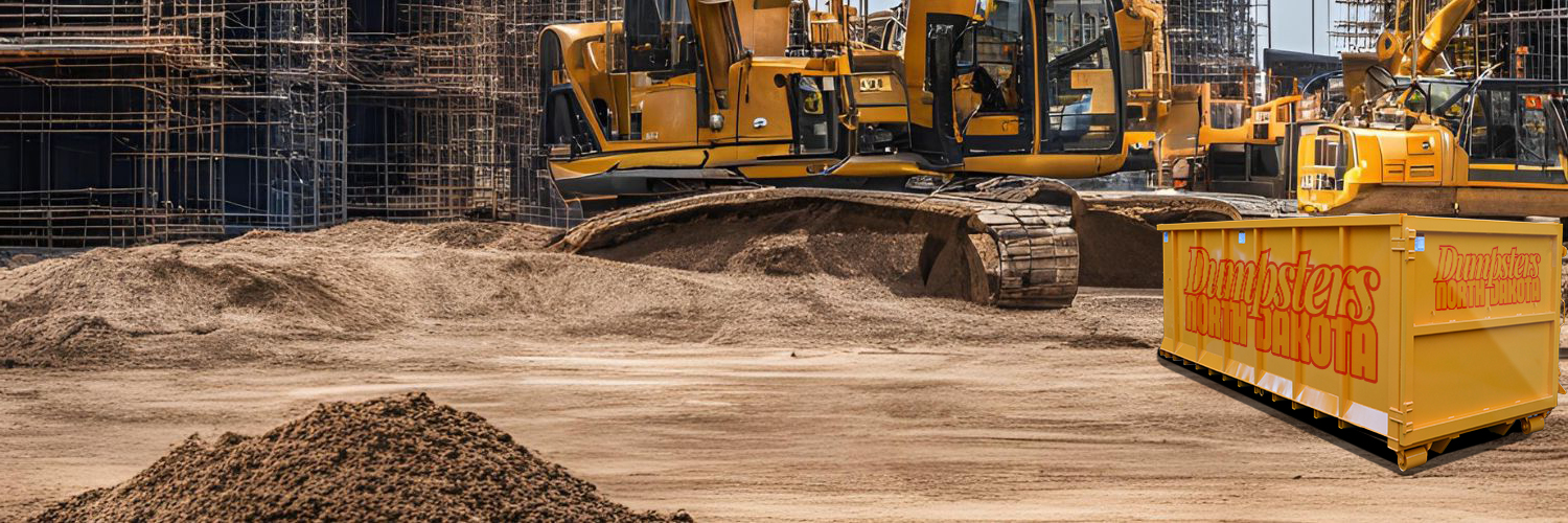 Construction roll-off dumpster rentals