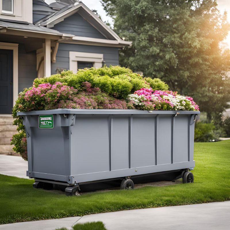 Roll-off dumpsters for construction sites
